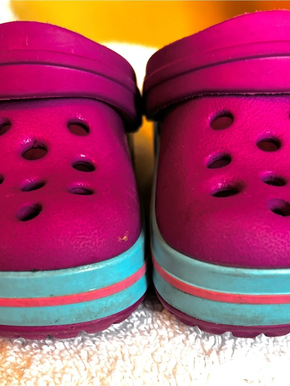 Crocs Kids Bayaband Clog Pink Teal Blue Slip On Water Shoes Toddler Size C4 C5